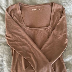 Women’s Abercrombie square neck Bodysuit Soft AF